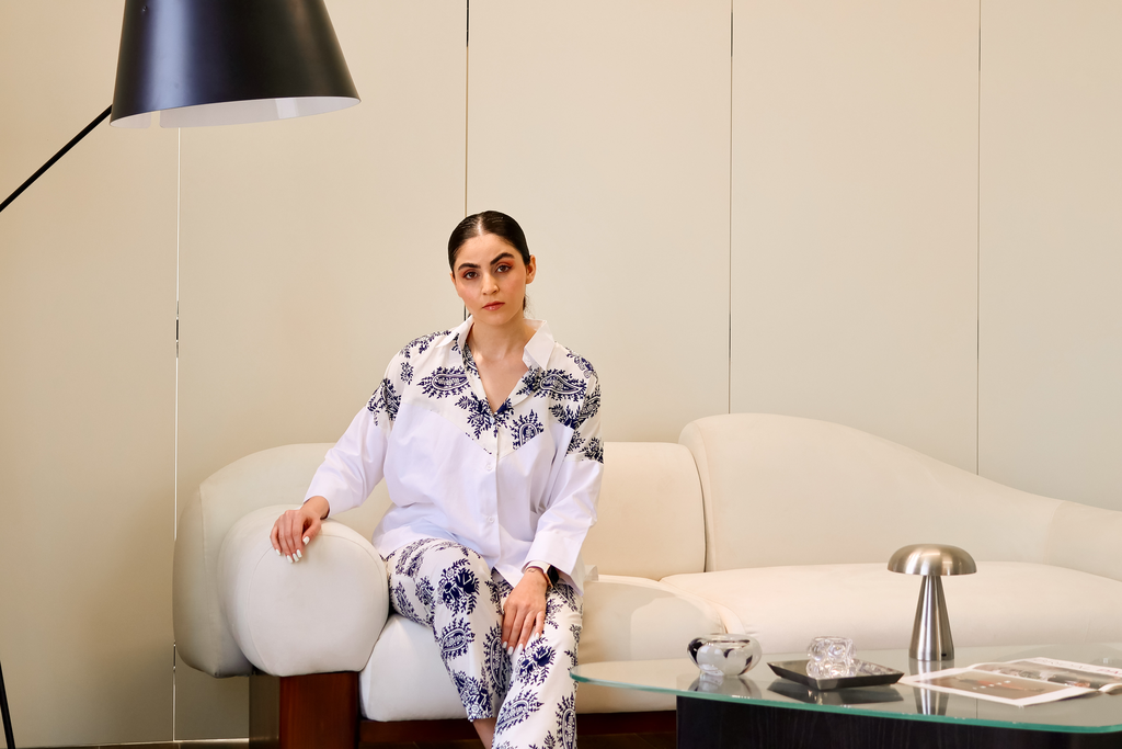 Cotton blue & white Set 