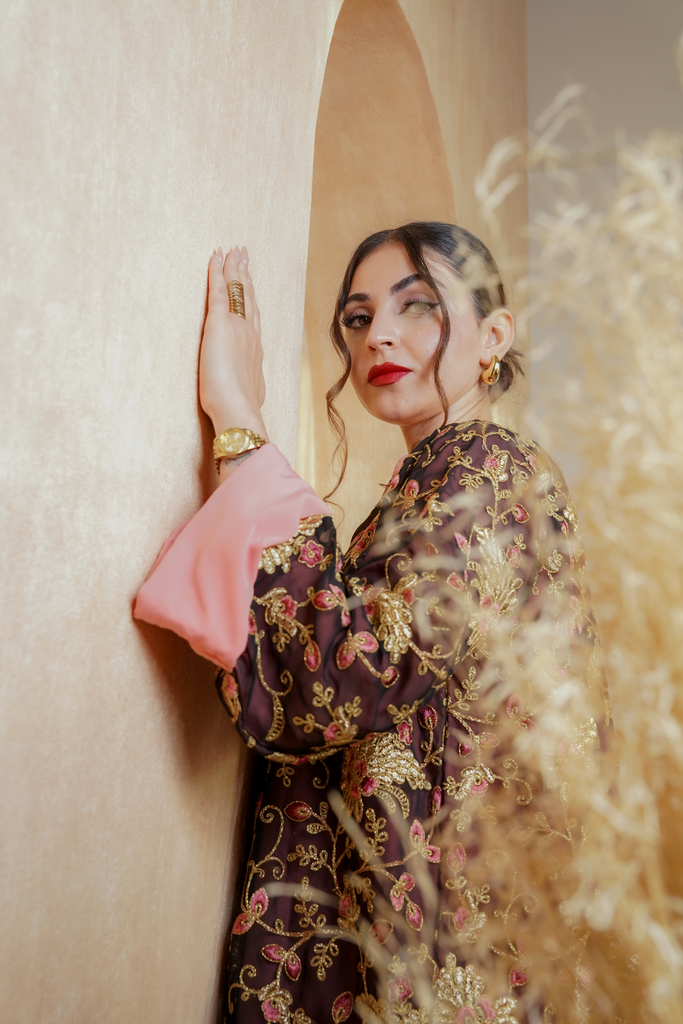 Black and Pink Chifone