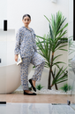 Blue and White Cotton Pajama                                                                                