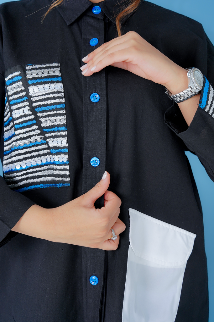 Linen Black and White Set