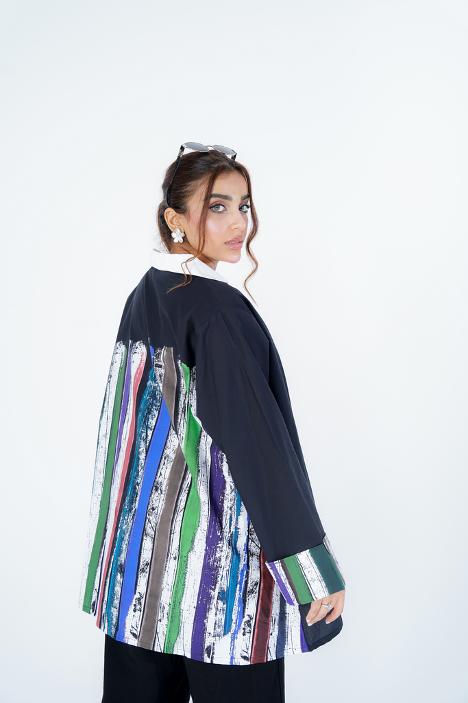 Colorful Black Cotton Set 