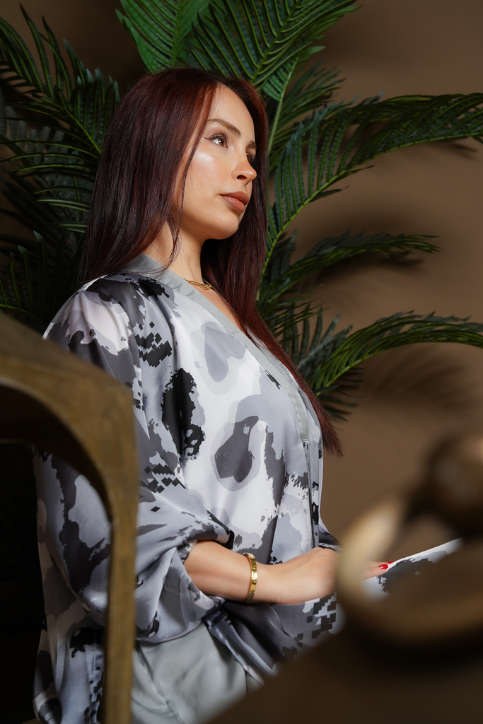 Silk Grey Dress