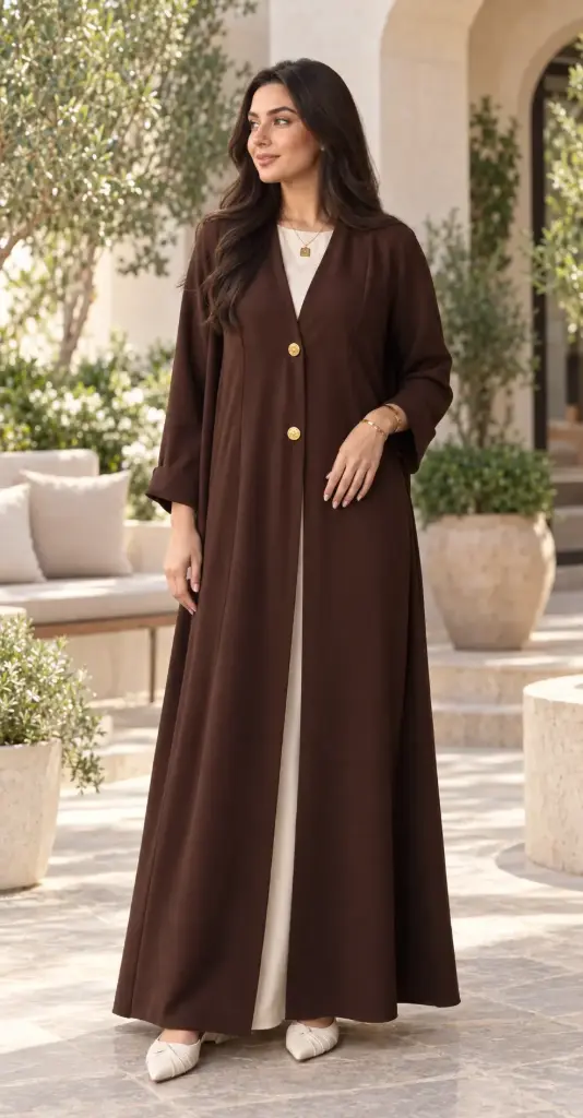 Crepe Casual Plain Abaya