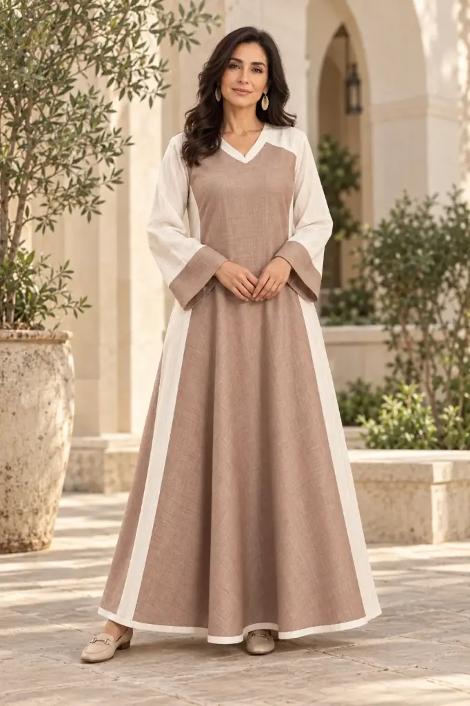 Linen Taupe Dress