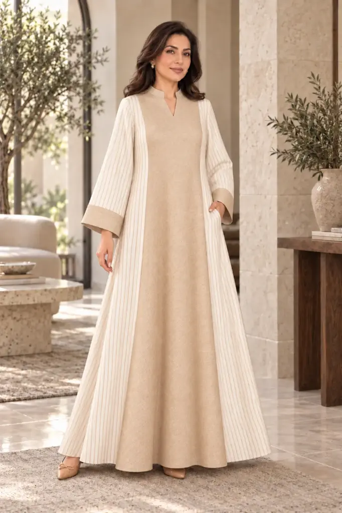 Linen Beige Dress 