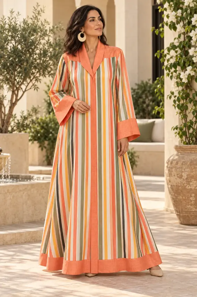 Linen Striped Dress 
