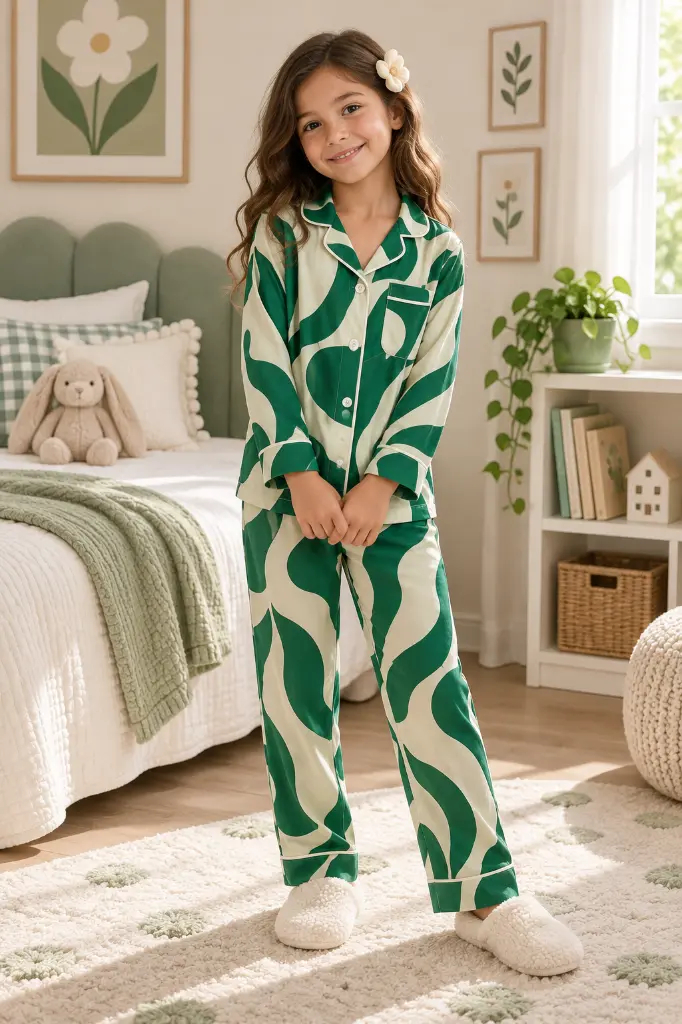 Green Cotton Pajama 