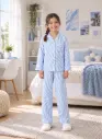 Powder Blue Cotton Pajama