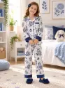 White and Nany Blue Cotton Pajama