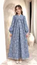 Blue Chiffon Gown