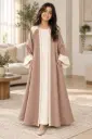 Taupe Linen Abaya 