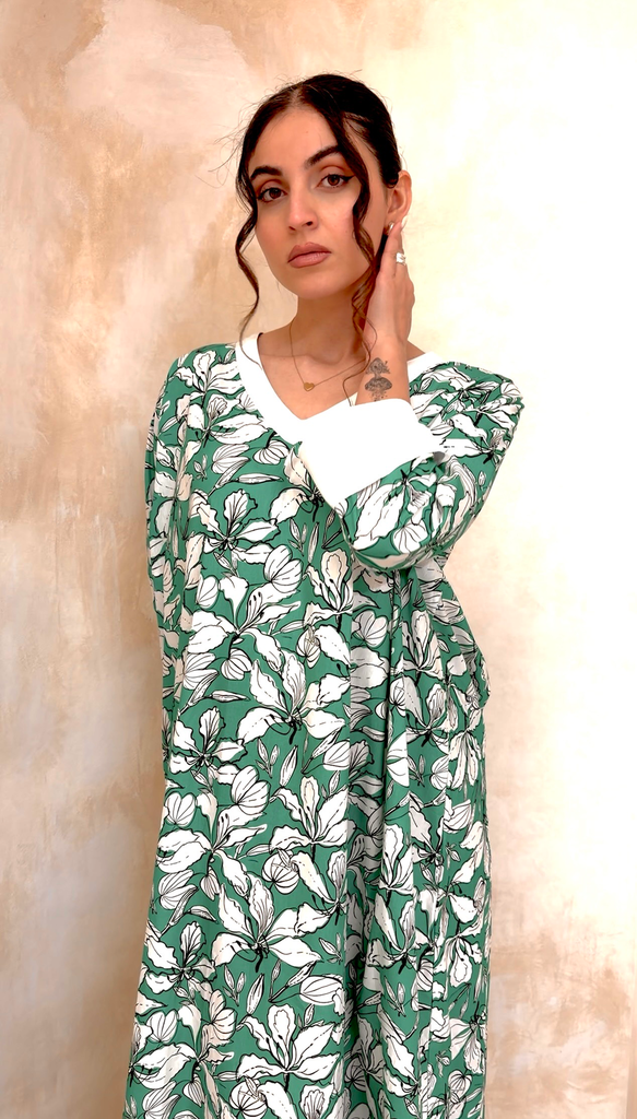 Green Cotton dress