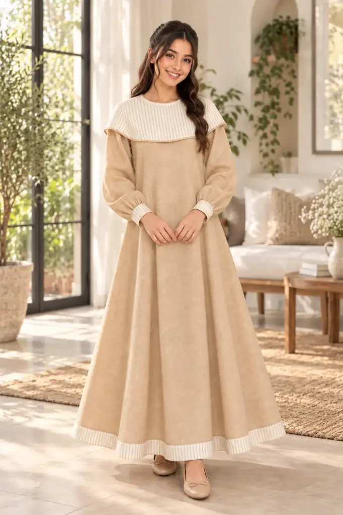 Beige Long Dress