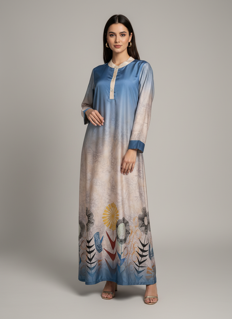 Linen & Silk mixed dress