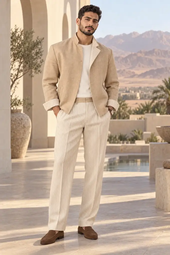Beige (Top and Pant)