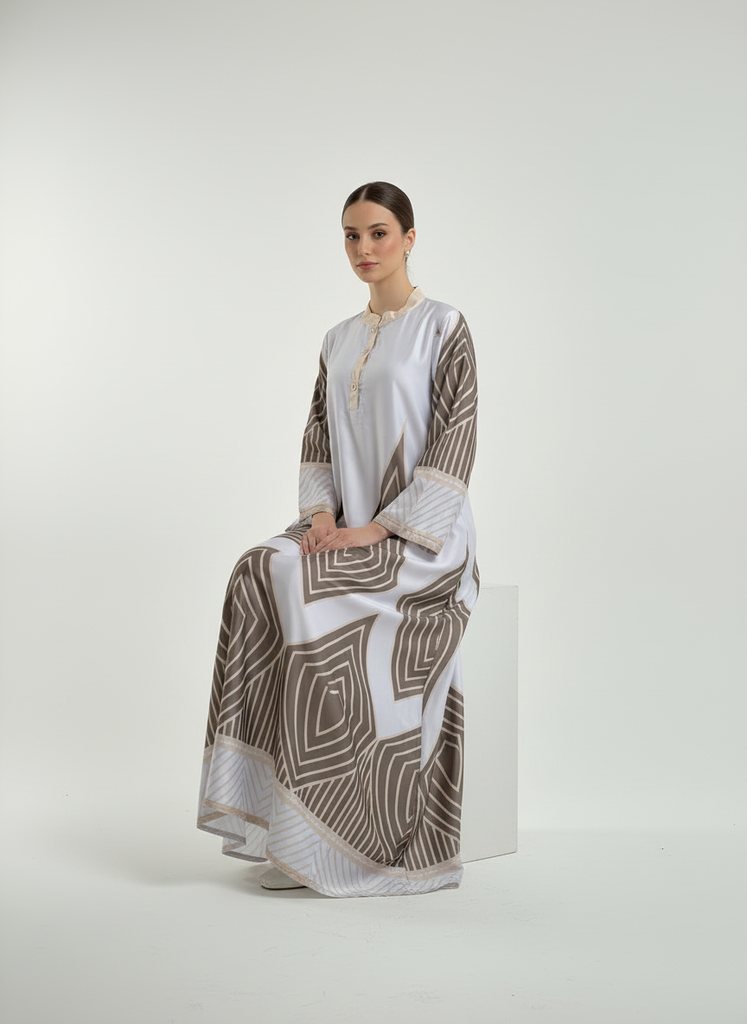 Linen & Silk mixed dress