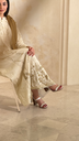 White Linen Dress [With scarf]