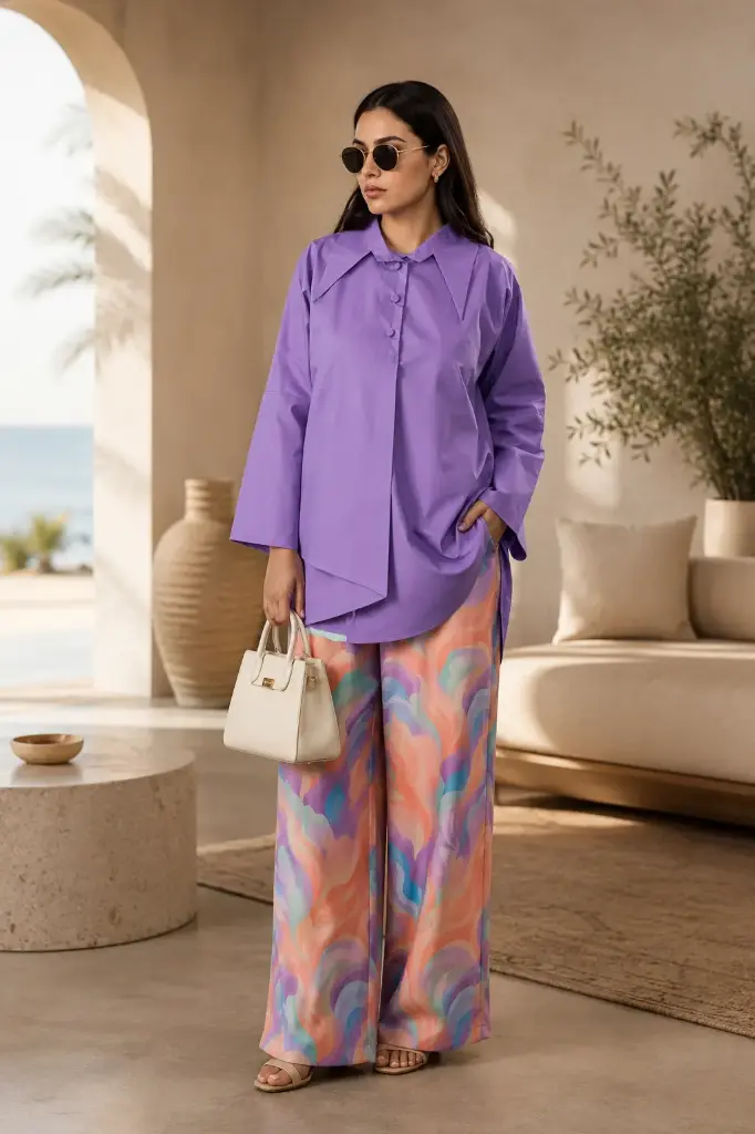 Purple Cotton Set 