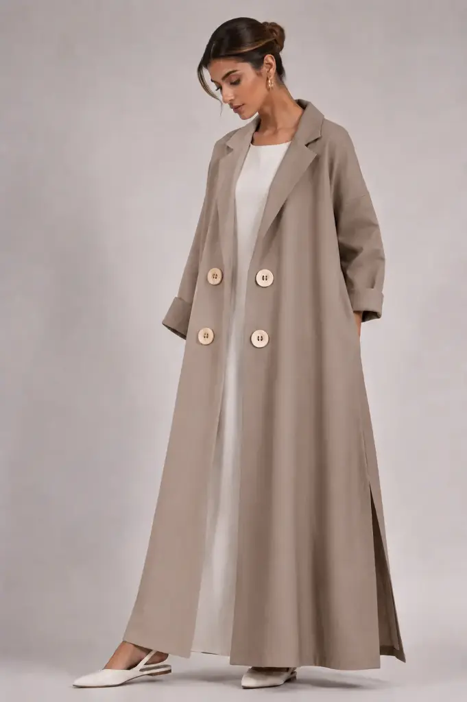 Cotton Classic Plain Abaya 