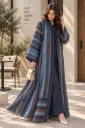 Brown Chiffon Abaya set 