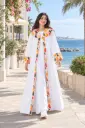 White Summer Abaya Set 