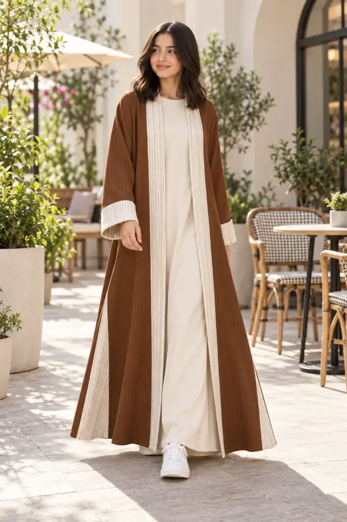 Brown Abaya Set