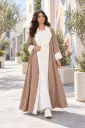 Light Brown Abaya Set 