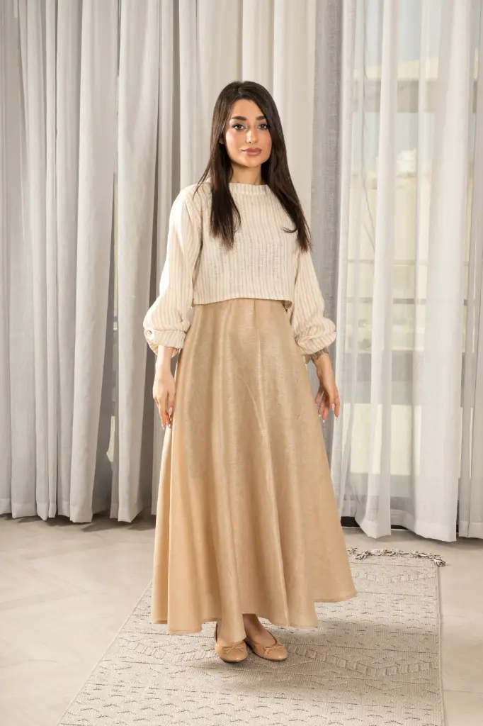 Linen Skirt Set 