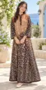 Brow Gown With Scarf