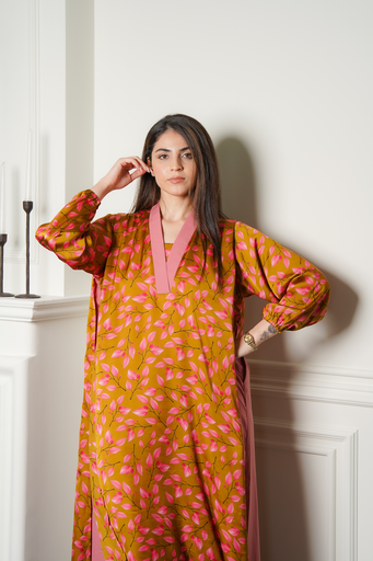 Silk Dark Pink Dress 