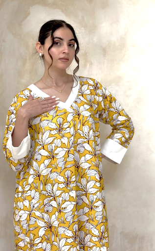 Yellow Cotton dress