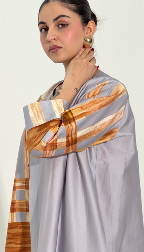 Cotton Abaya with[Inner Dress & scarf]