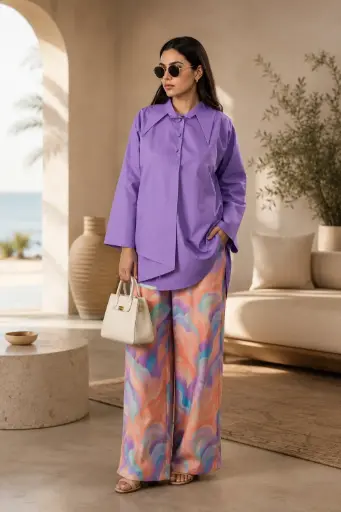 Purple Cotton Set 
