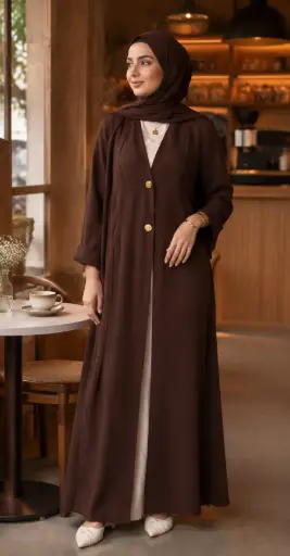 Crepe Casual Plain Abaya