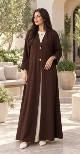 Crepe Casual Plain Abaya