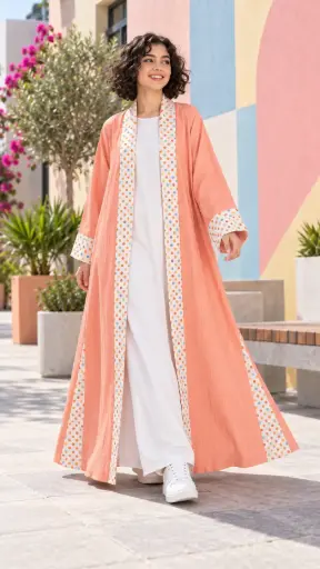 Pink Abaya Set 