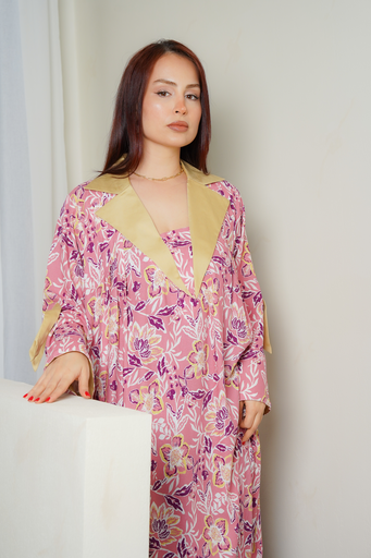 Pink Cotton and linen dress 