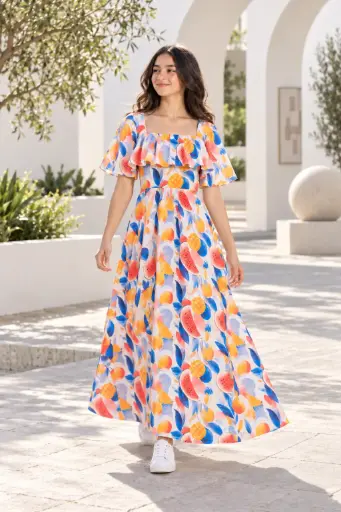 Summer Colorful Long Dress 