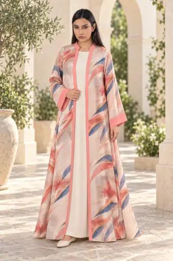 Classy Abaya with[Inner Dress & scarf]