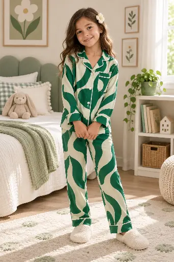 Green Cotton Pajama 