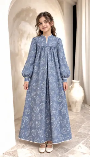 Blue Chiffon Gown