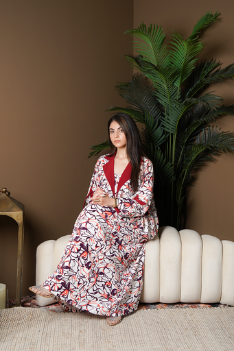 Cotton and linen dress