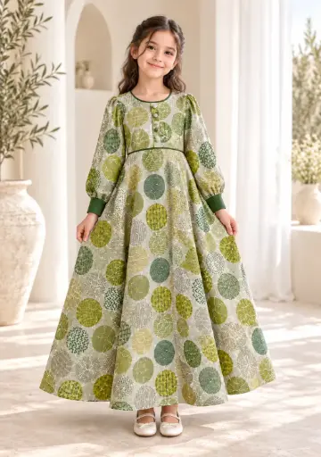 Green Chiffon Gown 