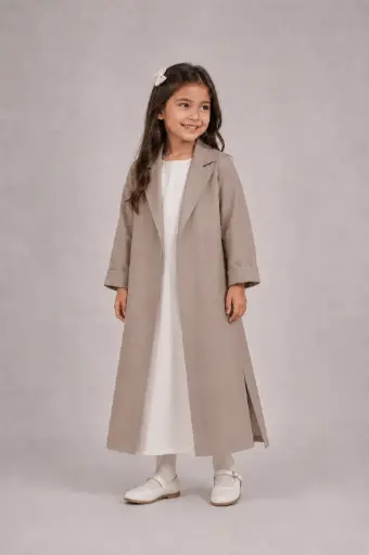 Plain Linen Abaya