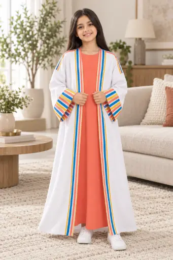 White Linen Abaya