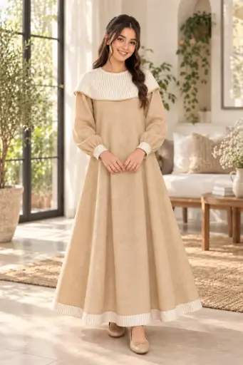 Beige Long Dress