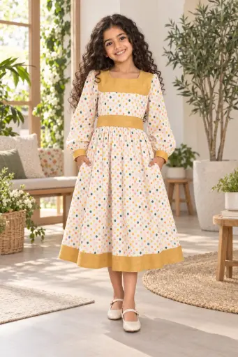 Dot Yellow Dress