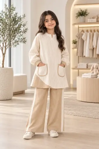 Beige Linen Set