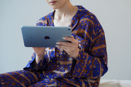 Blue and brown Cotton Pajama                                                                                 