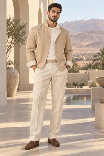 Beige (Top and Pant)